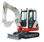 Minitractor te huur , met of zonder chauffeur