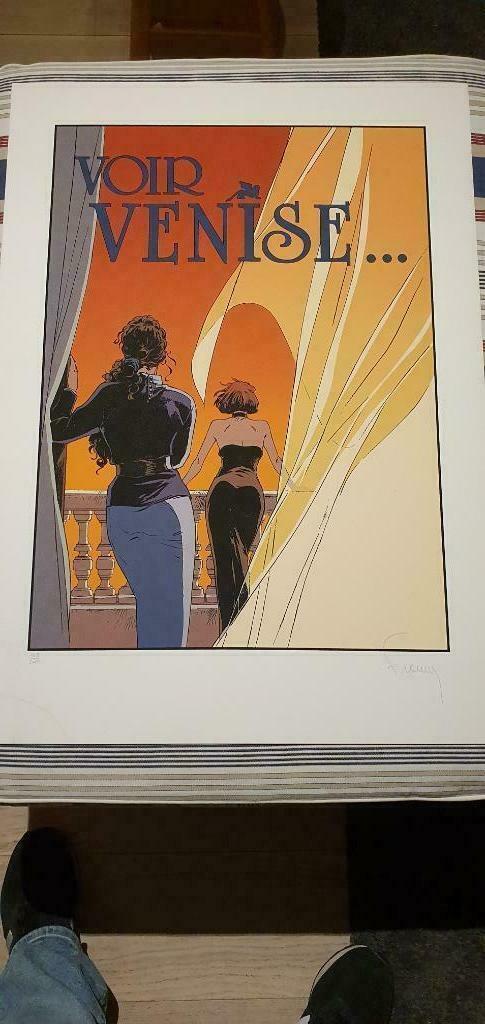 2 Largo Winch zeefdrukken zien Venetië en sterven, Verzamelen, Beelden en Beeldjes, Zo goed als nieuw, Ophalen of Verzenden