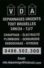 electicien serrurier plombier V D A depannage  0486 502 300
