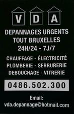 electicien serrurier plombier V D A depannage  0486 502 300, Service 24h/24