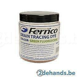 Fernco Riool Traceerkleurstof 200 gram, groen fluorescerend, Bricolage & Construction, Matériel de nettoyage, Neuf