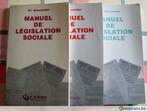 2 livres « Manuel de législation sociale », Utilisé, Enlèvement ou Envoi