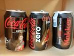 3 canettes (vides) de Coca-Cola années 2014-2015, Comme neuf, Emballage, Enlèvement