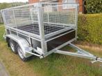 aanhangwagen 2.54 x 1.30m x 1m met grillage (versterkt)., Nieuw, Ophalen