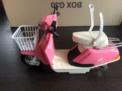 Vintage Barbie roze scooter jaren 80 - begin 90, Verzamelen, Poppen, Gebruikt, Accessoires, Ophalen of Verzenden