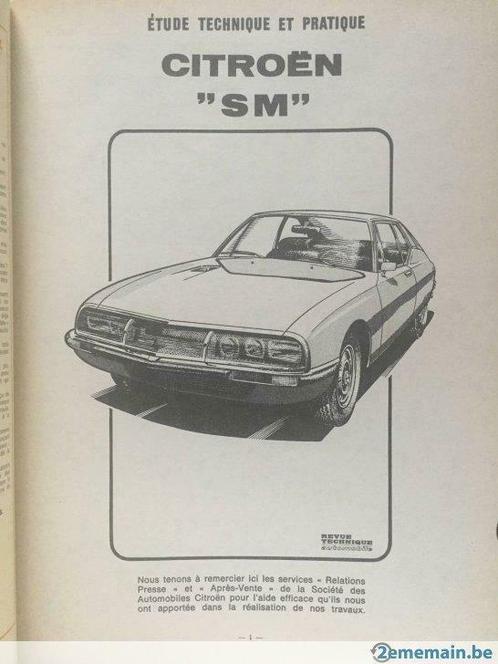 Revue Technique Automobile Citroën " SM ", Auto diversen, Handleidingen en Instructieboekjes, Ophalen of Verzenden
