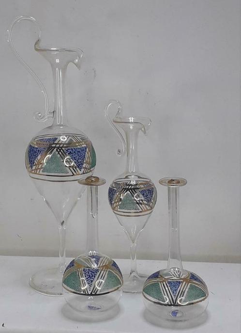 Vases Soffieria La Goccia (4) - Venise Italie., Antiquités & Art, Antiquités | Verre & Cristal, Enlèvement ou Envoi