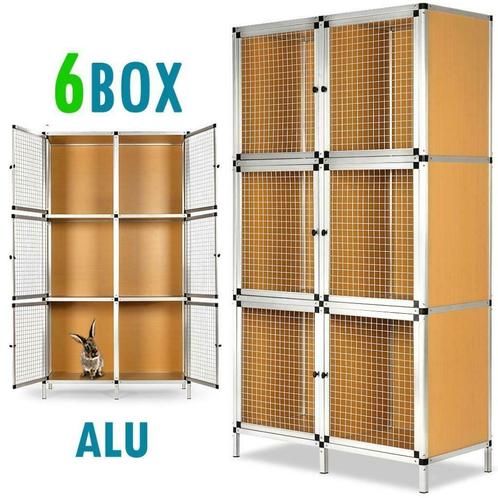 Clapier 6 boxs clapier 6 casiers clapier élevage box lapin, Animaux & Accessoires, Volatiles | Accessoires, Neuf, Autres types