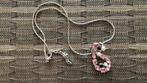 Collier avec pendentif rose nacré, Comme neuf, Rose, Avec pendentif