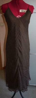 robe mi-longue brun foncé fines bretelles 36-38 Tommy Hilfig