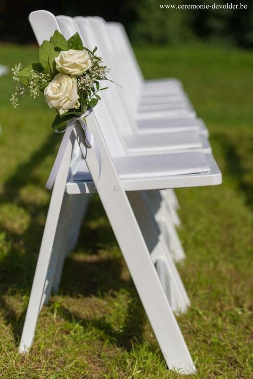 Witte klapstoelen (Wedding Chair) te huur, Diversen, Overige Diversen, Gebruikt, Ophalen of Verzenden