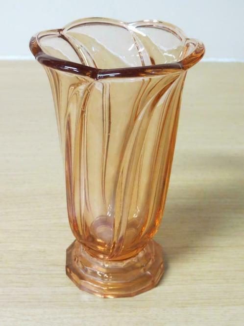 Walther glas - Art Deco vaas model Primus, Antiquités & Art, Antiquités | Verre & Cristal, Enlèvement ou Envoi