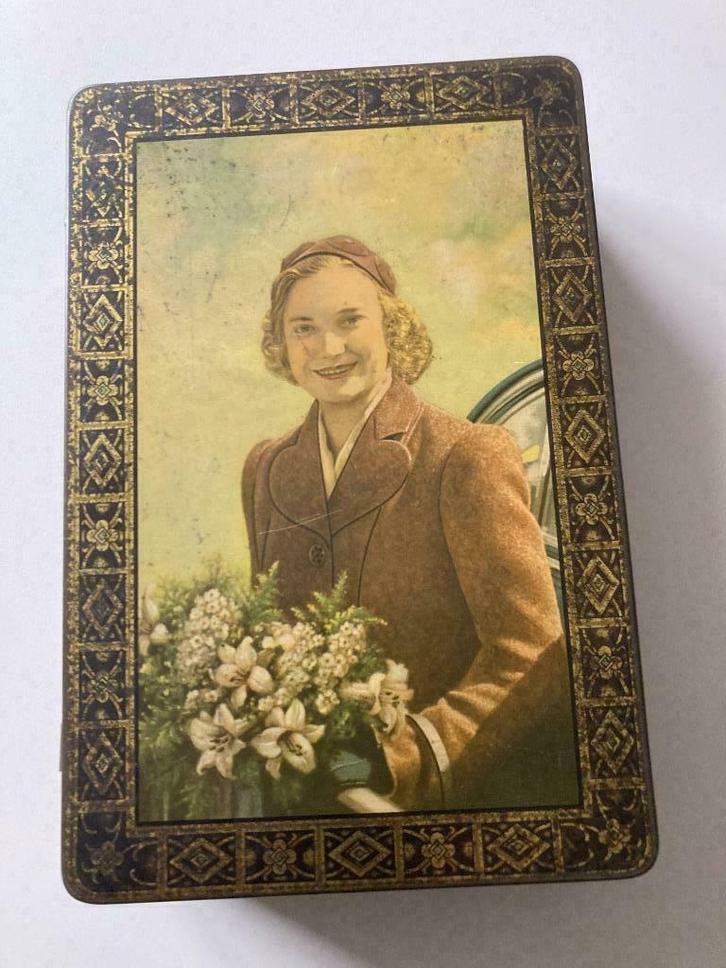 KOEKJESDOOS, Collections, Boîte en métal, Utilisé, Biscuits, Enlèvement ou Envoi