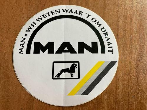 oude sticker man trucks camion MAN, Collections, Collections Autre, Neuf, Envoi
