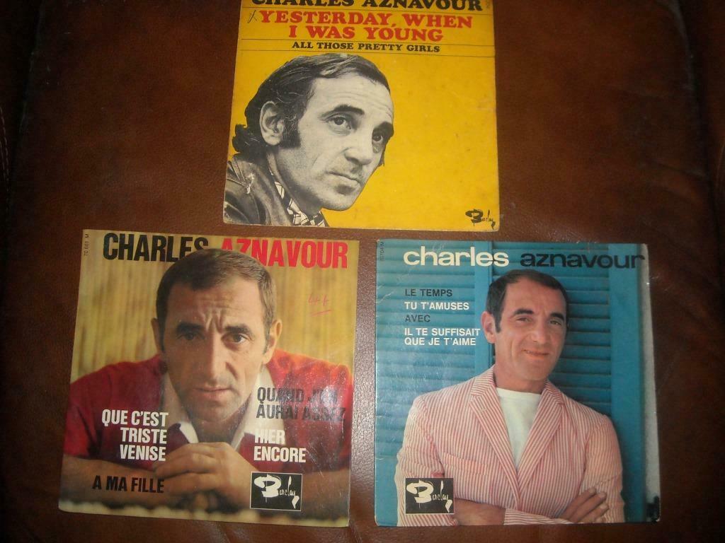 3 singes Charles Aznavour, Enlèvement ou Envoi, EP