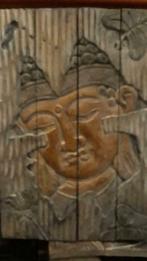 tableau bouddha articulé en bois d albesia, Antiquités & Art, Art | Sculptures & Bois, Enlèvement ou Envoi