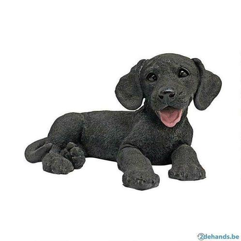 design toscano CF2445 labrador puppy beeld kunsthars, Antiquités & Art, Art | Sculptures & Bois