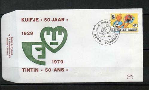 Année 1979 : FDC 1944 - Tintin/Kuifje - Obli Jodoigne, Postzegels en Munten, Postzegels | Europa | België, Ophalen of Verzenden