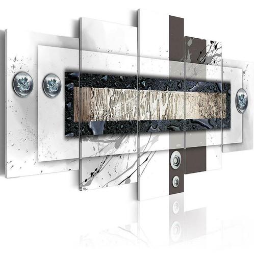 Nieuw canvas schilderij 5 luik Abstract  210 x 100 cm, Huis en Inrichting, Woonaccessoires | Schilderijen, Tekeningen en Foto's