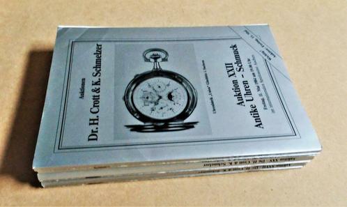Uurwerken - 7 Duits/Eng. catalogi (DEM-prices) - 1984/1985, Handtassen en Accessoires, Horloges | Heren, Gebruikt, Polshorloge