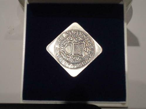 Zilver 835 munt ULM 1704 Ulmer DL gulden penning silver coin, Postzegels en Munten, Penningen en Medailles, Zilver, Ophalen of Verzenden