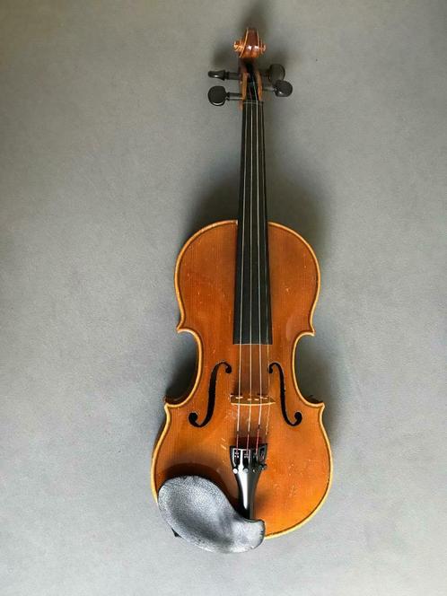 Viool begin 20ste eeuw, Muziek en Instrumenten, Strijkinstrumenten | Violen en Altviolen, Gebruikt, Viool, 4/4-viool, Met koffer