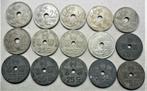 29 pièces différentes de 25 centimes Belgique, Timbres & Monnaies, Envoi, Monnaie en vrac, Métal