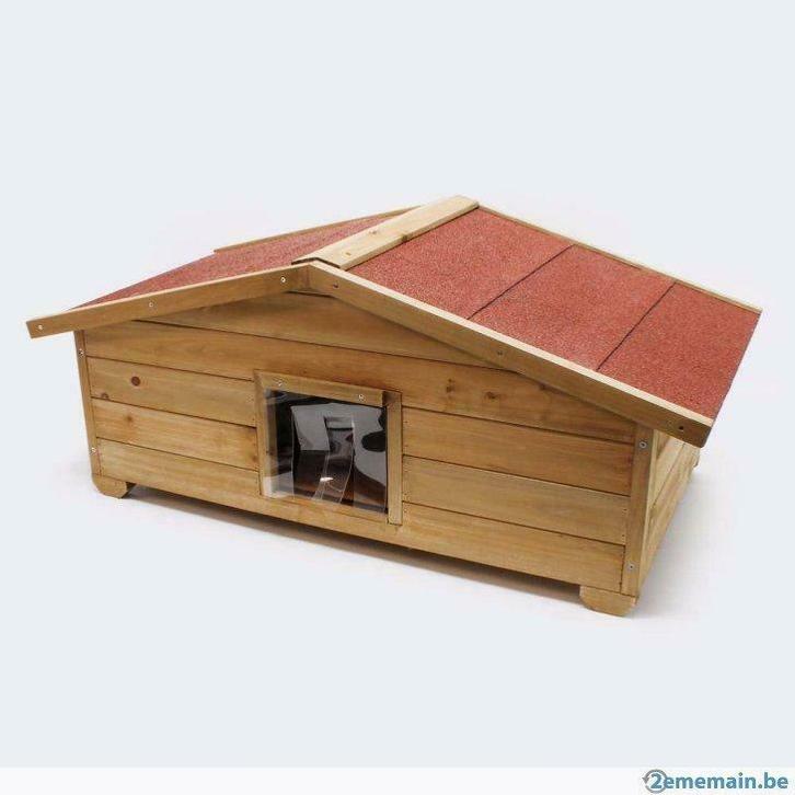 Grande niche pour chat NICHE CHAT XXL abri chat en bois, Animaux & Accessoires, Accessoires pour chats, Neuf, Envoi