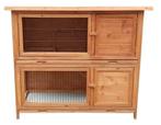 Houten Konijnenhok Dubbel 122cm, Dieren en Toebehoren, Ophalen, 110 cm of meer, 90 cm of meer, Hok