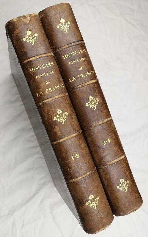 [Reliure] Histoire Populaire de la France 1880-82 Frankrijk, Antiek en Kunst, Antiek | Boeken en Manuscripten, Ophalen of Verzenden