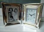 Horloge à quartz et porte-photo argenté, Maison & Meubles, Accessoires pour la Maison | Horloges, Enlèvement, Horloge sur pied