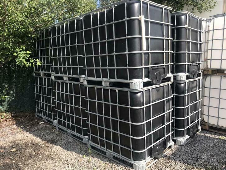 Zwarte Ibc vaten lichtdoorlatende 1000 en 600liter, Doe-het-zelf en Bouw, Overige Doe-Het-Zelf en Bouw, Zo goed als nieuw, Ophalen