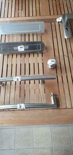 Deurgrepen, brievenplaat, knop in inox en alu - showmodellen, Ophalen of Verzenden, Zo goed als nieuw, Inox