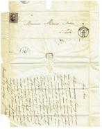 Brief met zegel België OBP nr 14B (1864) (Post-0050)