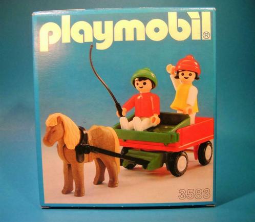 PLAYMOBIL - Ponykoets - Vintage -3583 - 2 Klicky -, Kinderen en Baby's, Speelgoed | Playmobil, Complete set, Ophalen of Verzenden