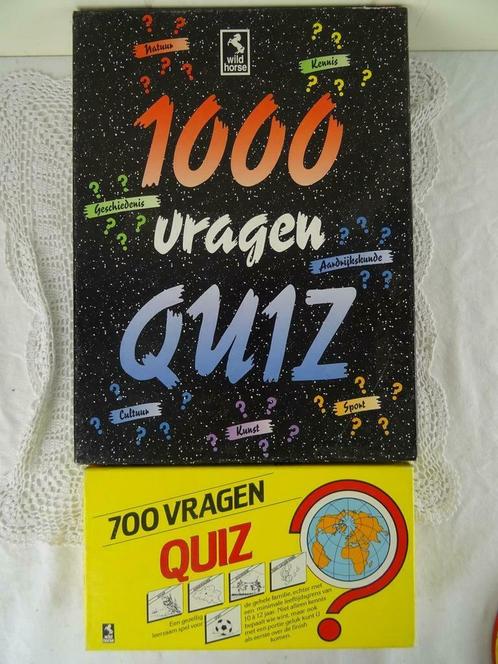 Jeux de jeu vintage 1000 questions quiz + 700 questions quiz, Hobby & Loisirs créatifs, Jeux de société | Autre, Utilisé, Cinq joueurs ou plus