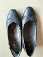 chaussures dame noires/gris foncé - P38 - impeccables, Chaussures basses, Comme neuf, ARA, Enlèvement ou Envoi