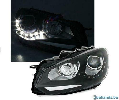 Jeu de phares LED VW Golf 6 Look Xénon, Autos : Pièces & Accessoires, Éclairage, Volkswagen, Neuf, Enlèvement ou Envoi
