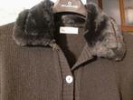 Cardigan noir en laine + ceinture -M- LES PETITES, Comme neuf, Noir, Taille 38/40 (M), Envoi