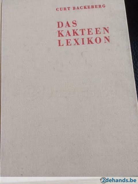 Das Kakteenlexikon -  Curt Backeberg, Antiek en Kunst, Antiek | Boeken en Manuscripten, Ophalen