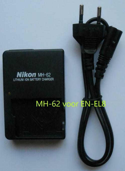 Nikon chargeur de batterie MH-62 pour EN-EL8 : nouveau, TV, Hi-fi & Vidéo, Chargeurs, Neuf, Enlèvement ou Envoi