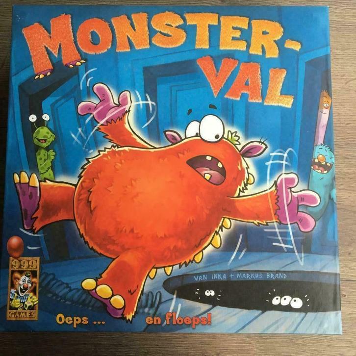 Monsterval bordspel van 999 games, Hobby en Vrije tijd, Gezelschapsspellen | Bordspellen, Zo goed als nieuw, Een of twee spelers