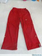 Lange rode katoenen broek, maat 122, Fille, Utilisé, Pantalon