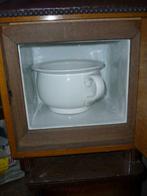 vintage Nachtpot in kastje, Enlèvement, Comme neuf