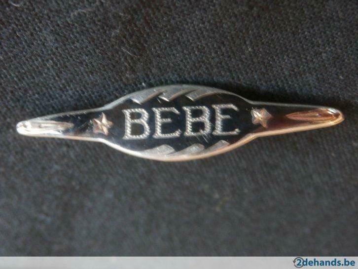 Antieke zilveren broche"BABY", Antiek en Kunst, Antiek | Zilver en Goud, Zilver, Ophalen of Verzenden