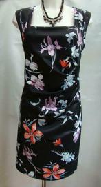 Jurk in Zwart/Bloemen maat 42., Kleding | Dames, Nieuw, Maat 42/44 (L), Knielengte, Zwart