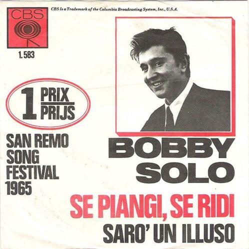 Bobby Solo – Se Piangi, Se Ridi / Sarò Un Illuso, Cd's en Dvd's, Vinyl | Pop, Gebruikt, 1960 tot 1980, Overige formaten, Ophalen of Verzenden