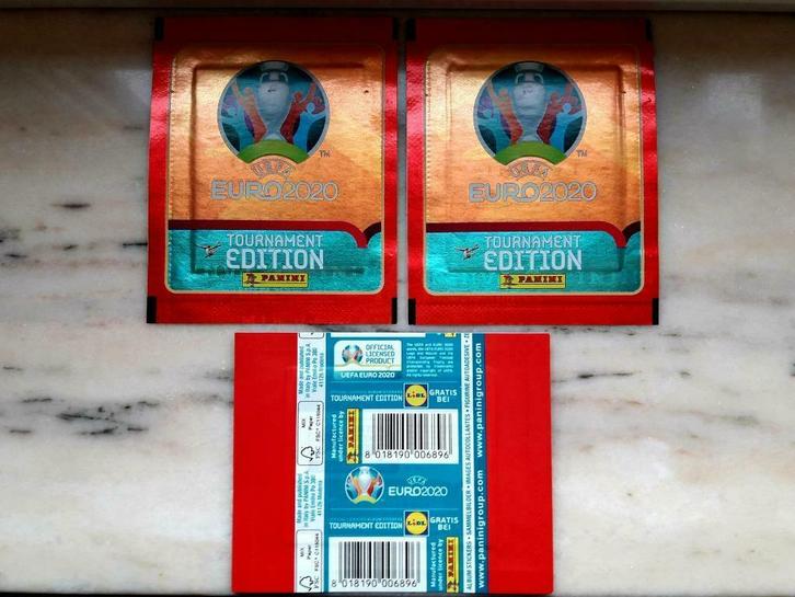 Panini Euro Ek 2020 Tournament Edt 3 zakjes Lidl nieuwstaat, Collections, Autocollants, Neuf, Enlèvement ou Envoi