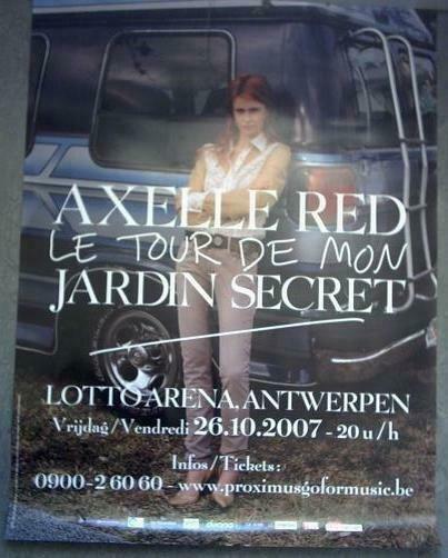 affiche/poster - Axelle Red - Jardin secret (60 x 80), Diensten en Vakmensen, Muzikanten, Artiesten en Dj's