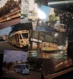 Lot de 8 cartes postales trams, Collections, Non affranchie, Bruxelles (Capitale), Enlèvement, 1980 à nos jours